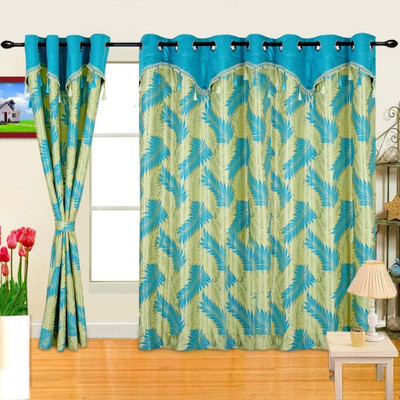 73% OFF on Cortina 210 cm (7 ft) Polyester Door Curtain (Pack Of 2)(Motif, Blue) 73% OFF on Cortina 210 cm (7 ft) Polyester Door Curtain (Pack Of 2)(Motif, Blue)