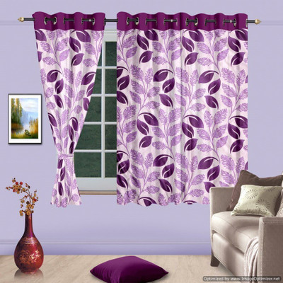 62% OFF on Cortina 150 cm (5 ft) Polyester Window Curtain (Pack Of 2)(Solid, Purple) 62% OFF on Cortina 150 cm (5 ft) Polyester Window Curtain (Pack Of 2)(Solid, Purple)