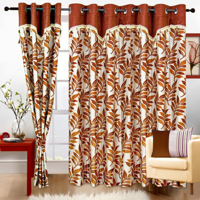 62% OFF on Cortina 270 cm (9 ft) Polyester Long Door Curtain Single Curtain(Floral, Brown) 62% OFF on Cortina 270 cm (9 ft) Polyester Long Door Curtain Single Curtain(Floral, Brown)