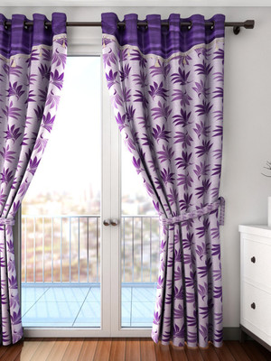 70% OFF on Cortina 270 cm (9 ft) Polyester Long Door Curtain Single Curtain(Floral, Purple) 70% OFF on Cortina 270 cm (9 ft) Polyester Long Door Curtain Single Curtain(Floral, Purple)