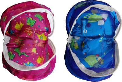 KindleCraft KindleCraft Laddu Gopal Mosquito Net Bed for Size 0 to 5 / Pure Cotton Super Soft Bed with Pillow Dress(Cotton)