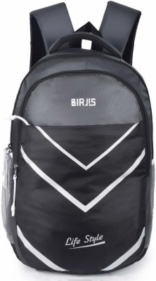BIRJIS COLLEGE BACKPACK 21 L Laptop Backpack(Grey)