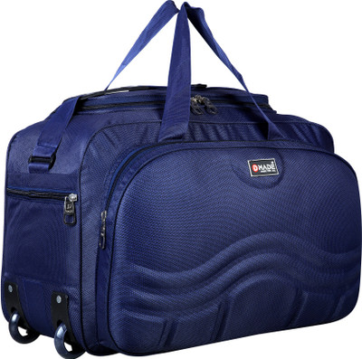 Dmade 21 inch/55 cm premium quality Lightweight Luggage travel duffel bag with two premium quality wheels water resistant strolley bag Small Travel Bag  - 21 inch(Blue)