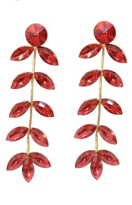 Happy Stoning Happy Stoning Gold Plated Tassel Drop Earring for women Cubic Zirconia Brass Tassel Earring