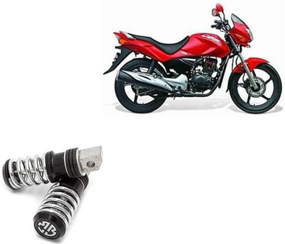 Buras BEST QUALITY BLACK SPRING FOOTREST CBZ EXTREME Foot Rest(Black)