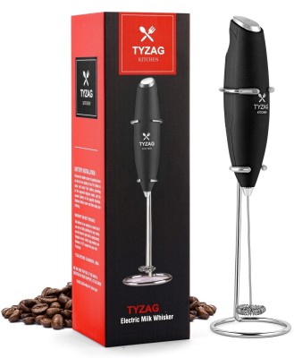 tyzag 50 W Black Hand Blender(Milk Frother, Coffee Beater, Coffee Frother, Coffee Beater Mini Electric, Milk frother for Coffee, Milk froather for Coffee, Milk Whisker, Coffee Blender)