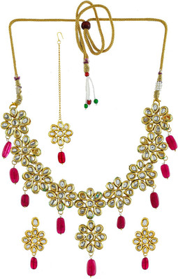 Silvermerc Designs Brass Gold-plated Gold Jewellery Set(Pack of 1)