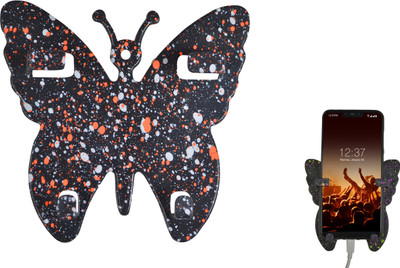 M/S DSNS Wall Mounted Butterfly Mobile Stand mobile wall stand for charging Plastic Wall Mount Charging Stand Mobile wall stand Mobile Holder