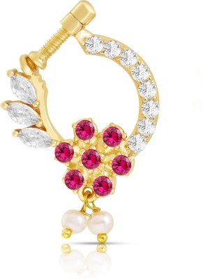 Rubygold Cubic Zirconia Gold-plated Plated Brass Nose Ring