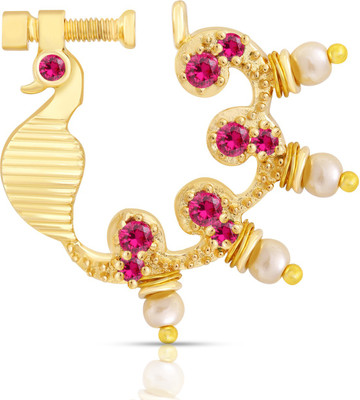 Rubygold Cubic Zirconia Gold-plated Plated Brass Nose Ring