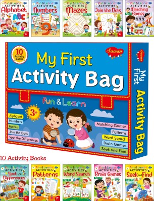 My First Activity Bag | Fun & Learn Activities Alphabet, Fun & Learn Activities Matching Games, Fun & Learn Activities Numbers, Fun & Learn Activities Spot The Differences, Fun & Learn Activities Mazes, Fun & Learn Activities Word Search, Fun & Learn Activities Patterns, Fun & Learn Activities Brain