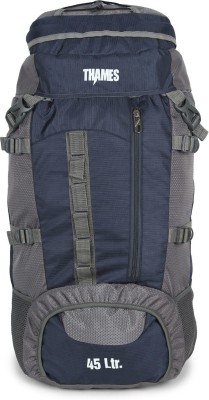 THAMES Polyester 45 Litre Hiking Rucksack Backpack | Trekking Backpack | Travel Bags Rucksack  - 45 L(Blue)