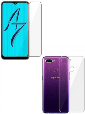TevarSmart Front and Back Tempered Glass for Oppo A7(Pack of 2)