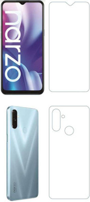 TevarSmart Front and Back Tempered Glass for Realme Narzo 20A(Pack of 2)