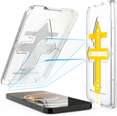 Affix Tempered Glass Guard for Apple iPhone 12 6.1 Inch(Pack of 2)