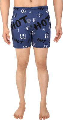 Southcity Graphic Print Men Blue Boxer Shorts