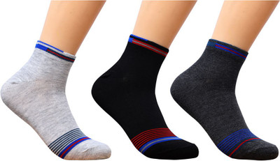 Taboody Empire Men Solid Ankle Length(Pack of 3)