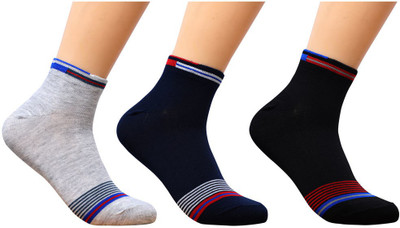 Nefrican Men Solid, Self Design Ankle Length(Pack of 3)