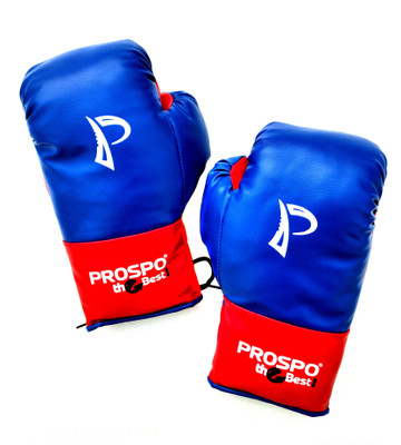 PROSPO Boxing Gloves for Men, Boxing Gloves for Kids, Boxing gloves with Laces, Size 8oz Boxing Gloves(BLUE-RED)