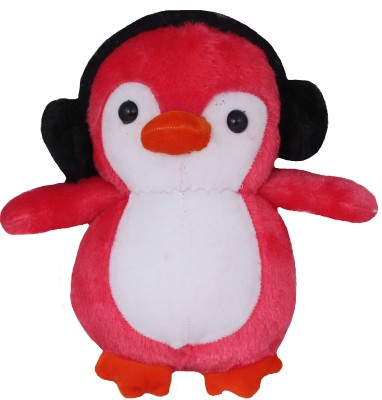 Tickles Penguin Animal With Ear Muffs Soft Stuffed Plush Toy for Kids Baby Girls & Boys Birthday Gifts Home Decoration  - 25 cm(Multicolor)