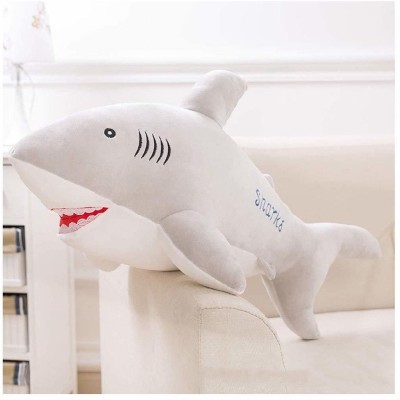 Tickles Ocean Shark Super Soft Stuffed Plush Toy for Girls & Boys Kids Babies Birthday Gifts  - 45 cm(Grey)