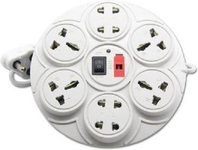 D-DEVOX BS7+7 Electric UNIQUE 7+7 White Extension 7 Socket 6  Socket Extension Boards(White, 3 m)