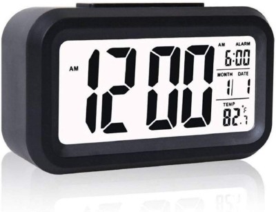 ARADHYAOM Digital Black Clock