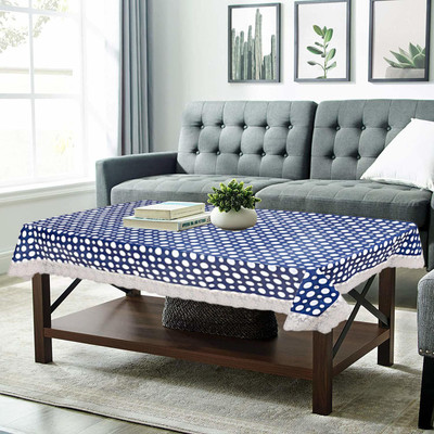Alina Rectangular Pack of 2 Table Placemat(Blue, PVC)