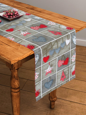 Flipkart SmartBuy Grey 152 cm Table Runner(Cotton)