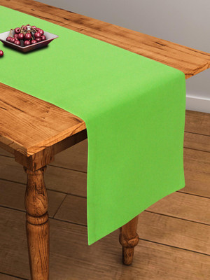 Flipkart SmartBuy Green 152 cm Table Runner(Cotton)