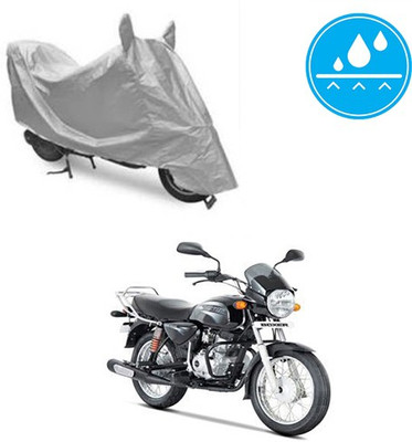 SRENTERPRISES Two Wheeler Cover for Bajaj(Boxer, Silver)