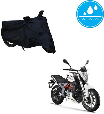 SRENTERPRISES Two Wheeler Cover for DSK Benelli(TNT 25, Black)