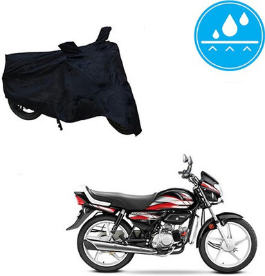 Atulit enterprises Two Wheeler Cover for Hero(CD deluxe, Black)