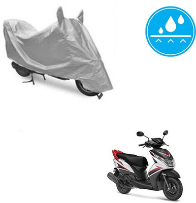 SRENTERPRISES Two Wheeler Cover for Yamaha(Ray Z, Silver)