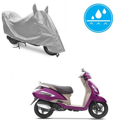 Atulit enterprises Two Wheeler Cover for TVS(Jupiter, Silver)
