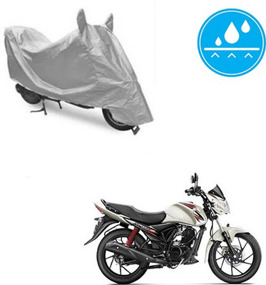 SRENTERPRISES Two Wheeler Cover for Suzuki(Sling Shot Plus, Silver)