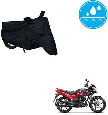 SRENTERPRISES Two Wheeler Cover for Honda(Passion Xpro, Black)