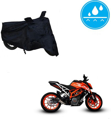 Mdstar Waterproof Two Wheeler Cover for KTM(Duke 390, Black)