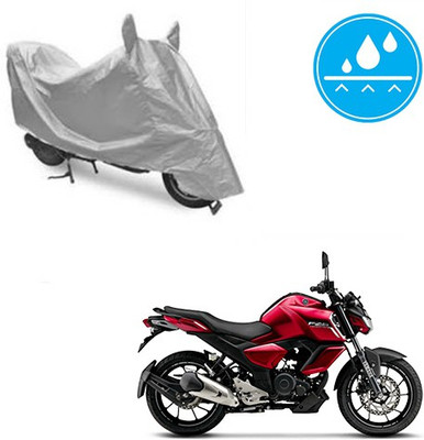SRENTERPRISES Two Wheeler Cover for Yamaha(FZ-S, Silver)