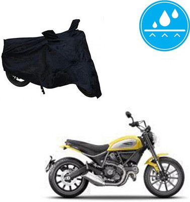 Atulit enterprises Two Wheeler Cover for Ducati(Scrambler, Black)