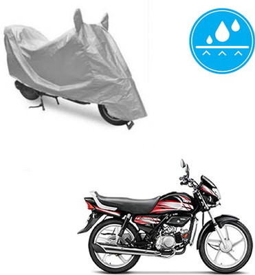 Atulit enterprises Two Wheeler Cover for Hero(HF Deluxe, Silver)