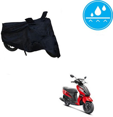 SRENTERPRISES Two Wheeler Cover for Suzuki(Let's, Black)