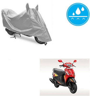 SRENTERPRISES Two Wheeler Cover for Hero(Pleasure, Silver)