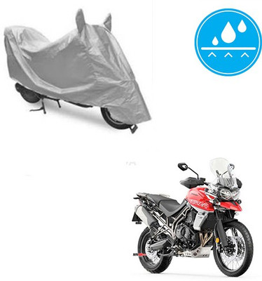 Atulit enterprises Two Wheeler Cover for Triumph(Tiger 800 XCA, Silver)