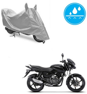 SRENTERPRISES Two Wheeler Cover for Bajaj(Pulsar, Silver)