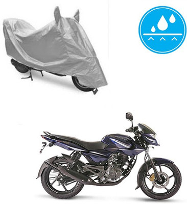 Atulit enterprises Two Wheeler Cover for Bajaj(Pulsar 135 LS DTS-i, Silver)