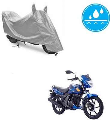 Atulit enterprises Two Wheeler Cover for TVS(Flame SR125, Silver)