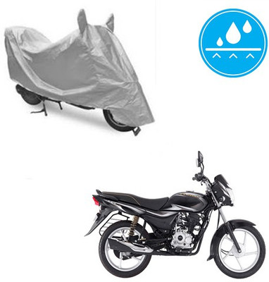 SRENTERPRISES Two Wheeler Cover for Bajaj(Platina 100 DTS-i, Silver)