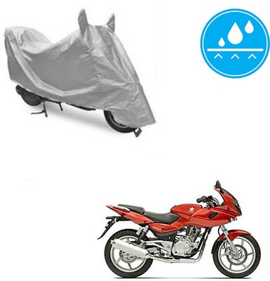 Atulit enterprises Two Wheeler Cover for Bajaj(Pulsar 220 DTS-i, Silver)