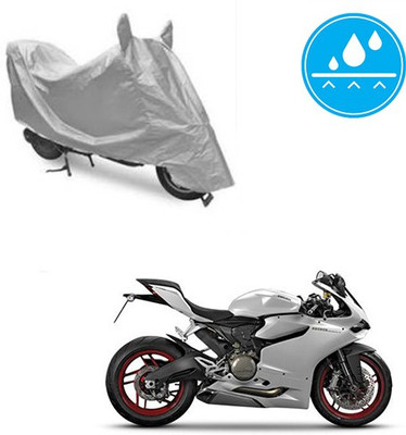 Atulit enterprises Two Wheeler Cover for Ducati(899 Panigale, Silver)